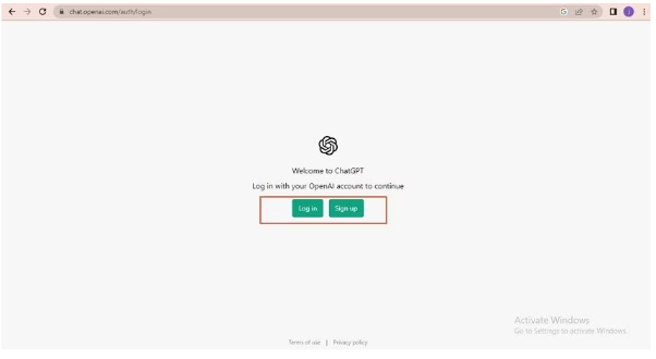 Image of the step to Access ChatGPT