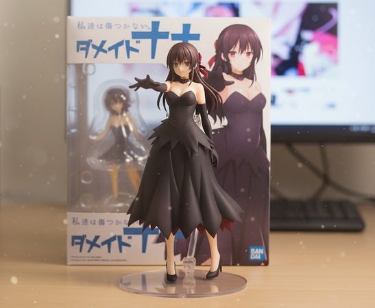 anime girl figure in black dress