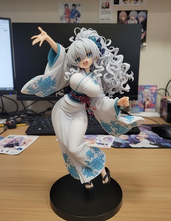 anime girl figure in kimono