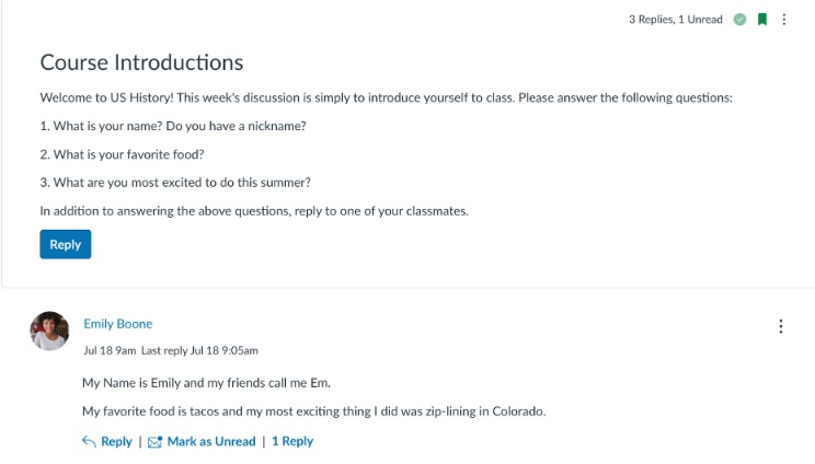 Canvas Discussion