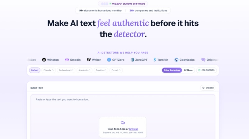 clarity bubble homepage