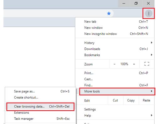 clear browser cache