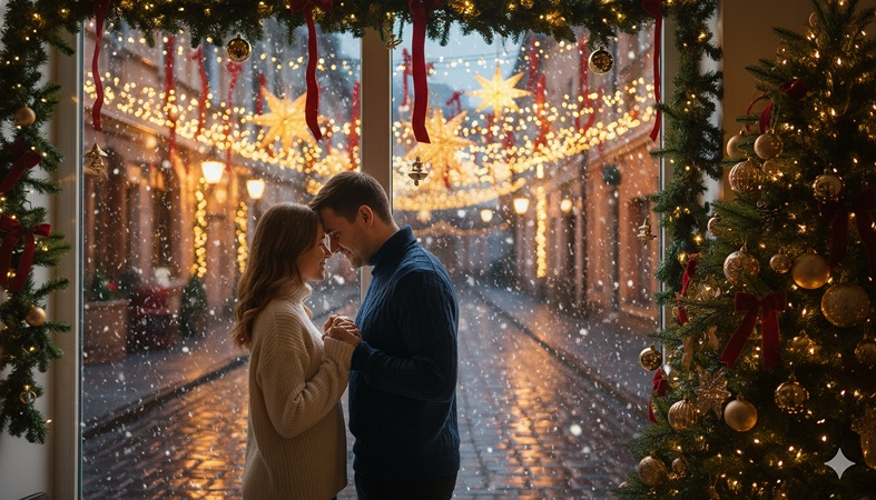 gemini ai christmas photo prompt for couple 9