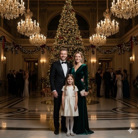 gemini ai christmas photo prompt for family 11