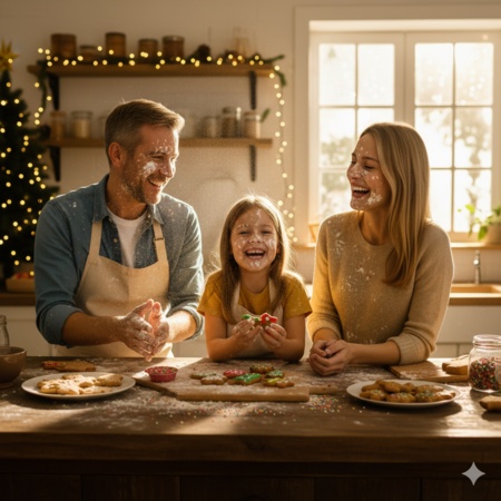 gemini ai christmas photo prompt for family 12