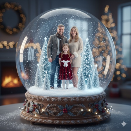 gemini ai christmas photo prompt for family 13