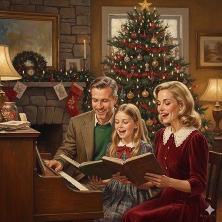 gemini ai christmas photo prompt for family 2