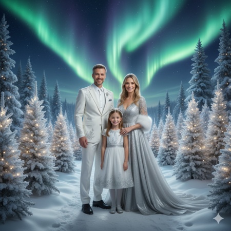 gemini ai christmas photo prompt for family 4