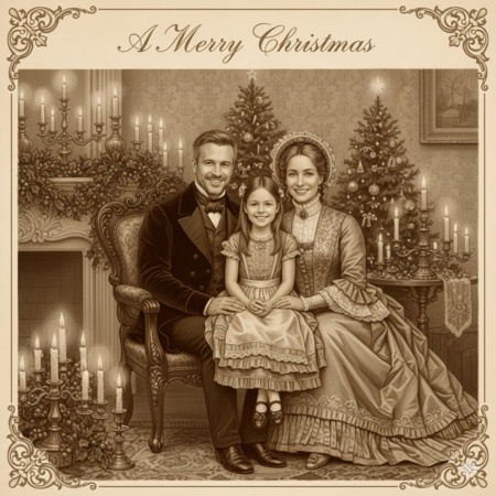 gemini ai christmas photo prompt for family 7