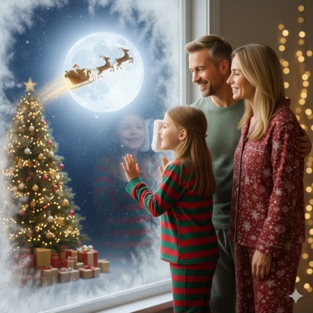 gemini ai christmas photo prompt for family 9