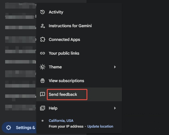 gemini something went wrong pc help
