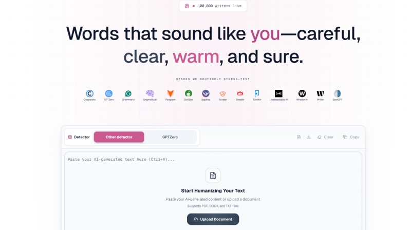 gentletext homepage