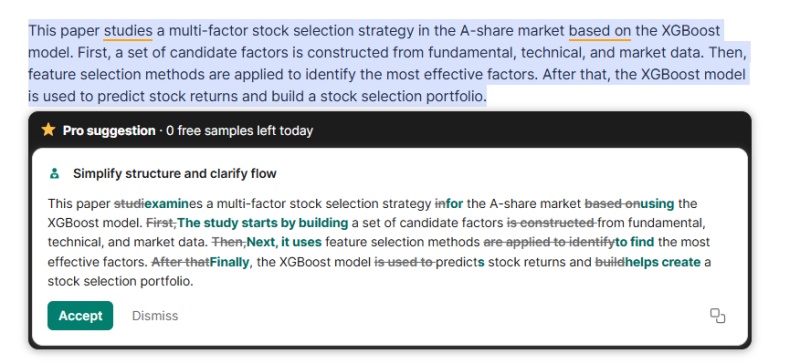 grammarly humanize result