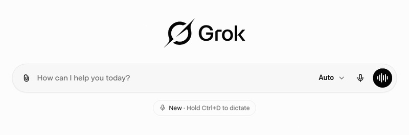 grok ai homepage