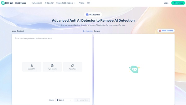 hix ai user interface