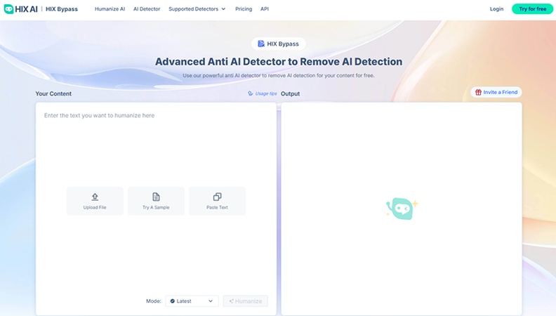 hix bypass user interface