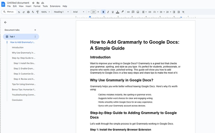 how to add grammarly to google docs 5