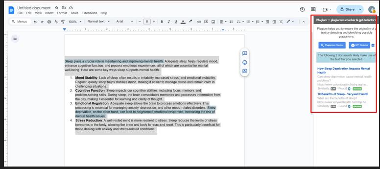 how to check for plagiarism in google docs 7