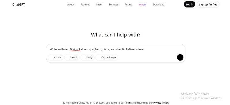 how to make italian brainrot with chatgpt 3