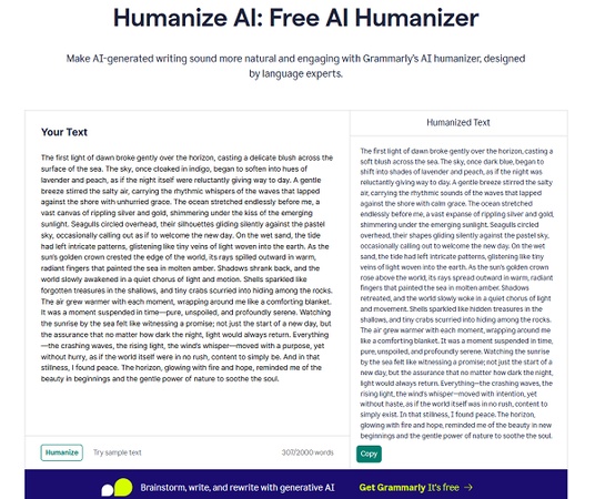 humanize chatgpt text in grammarly
