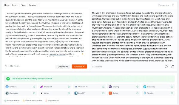 humanize chatgpt text in tenorshare ai bypass