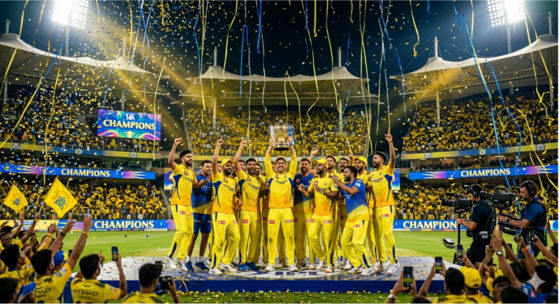 IPL Championship Trophy Lift