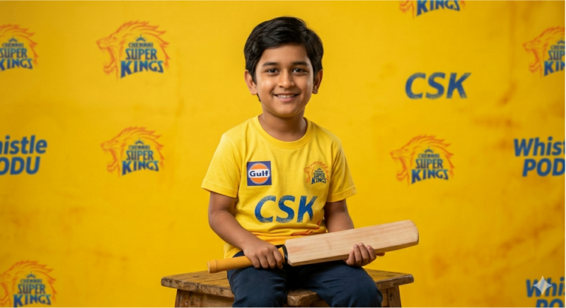 Kids CSK Jersey Portrait