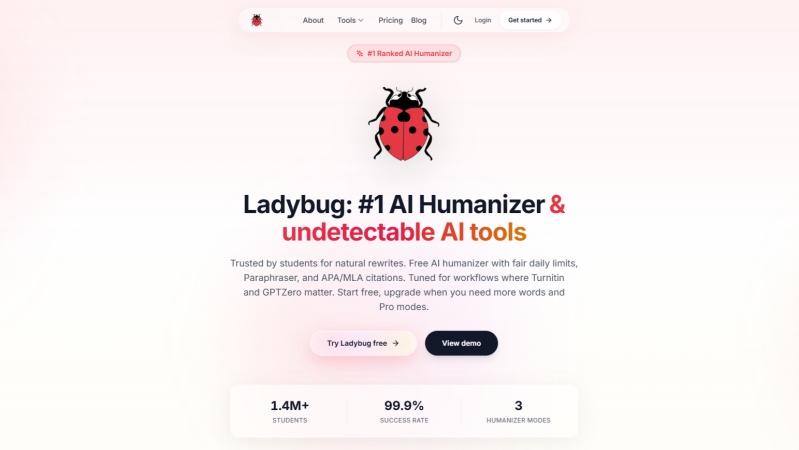 ladybug ai homepage