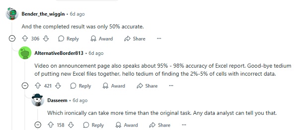 reddit users comments on chatgpt agent