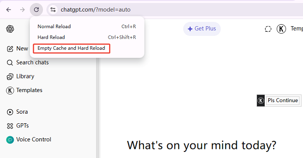 use empty cache and hard reload to refresh
