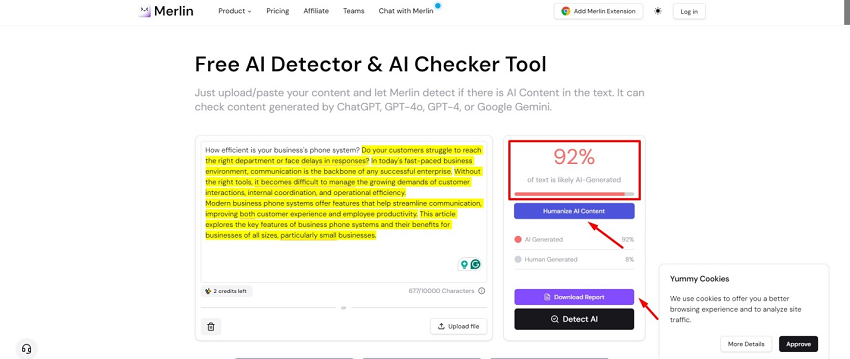 run the detection in merlin