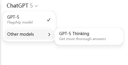 select gpt 5