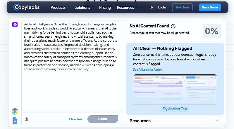 Tenorshare AI Bypass VS CopyLeaks