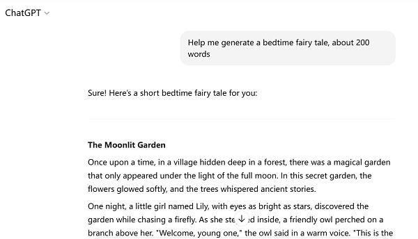 test story words