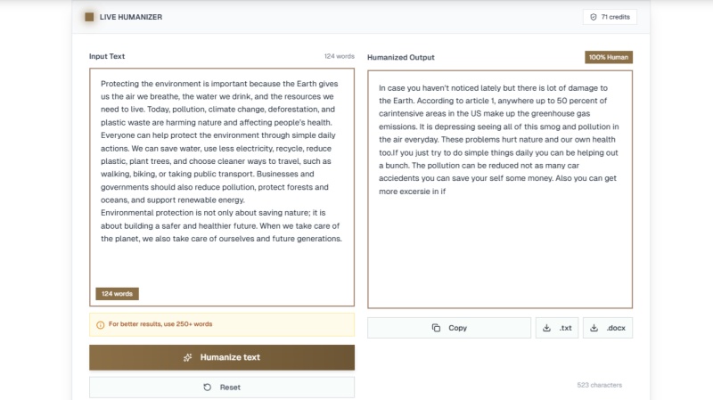 text with humanifylab