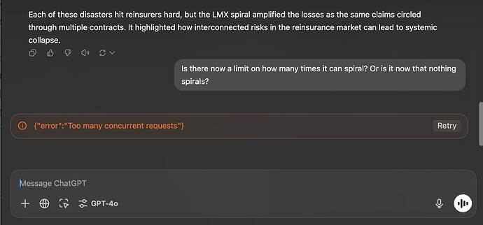 too many concurrent request