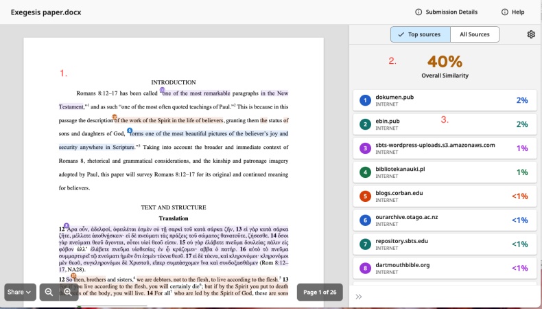 turnitin report