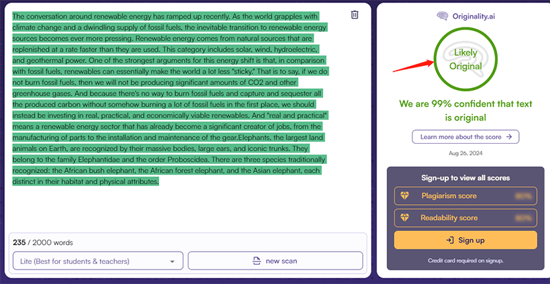 Twixify vs Originality ai