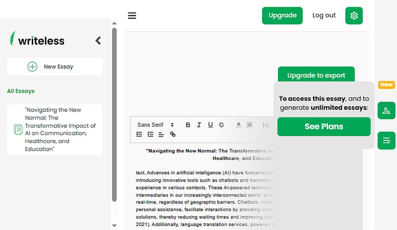 writeless ai problem