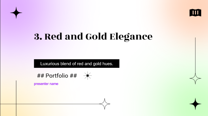red and gold elegance
