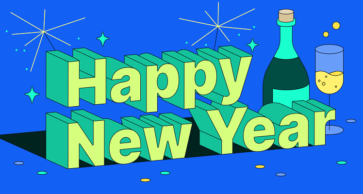 happy new year message to the team