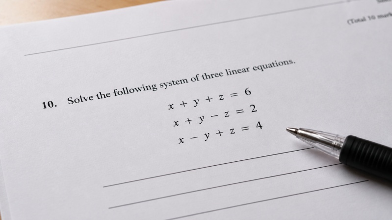 a System of Three Linear Equations