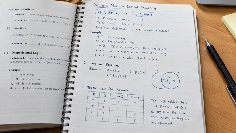 Abstract Concepts and Logical Reasoning