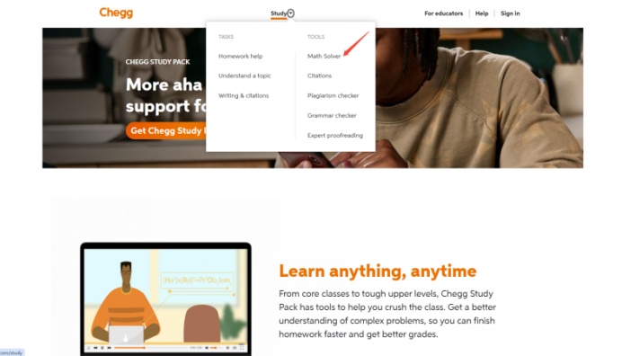 chegg math solver overview
