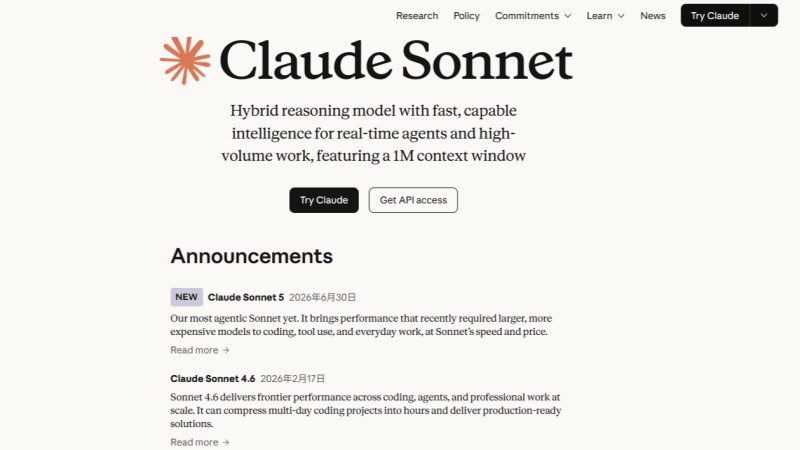 Claude Sonnet overview