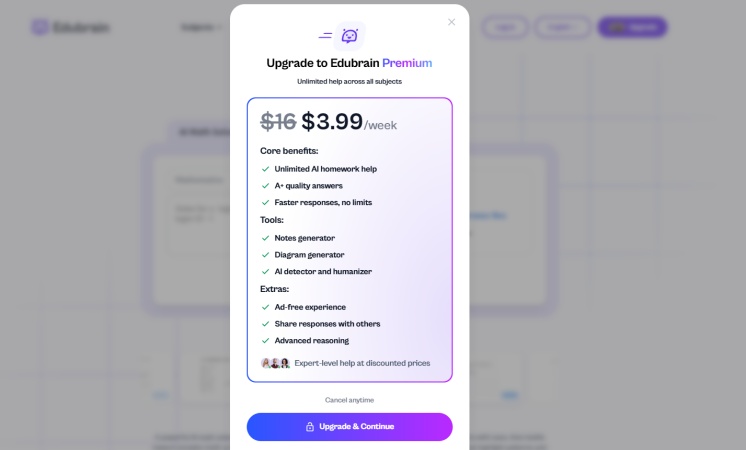 Edubrain pricing plan