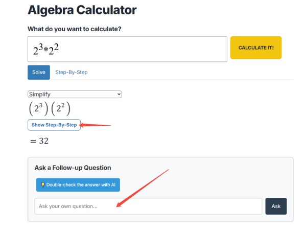 enter equations in mathpapa