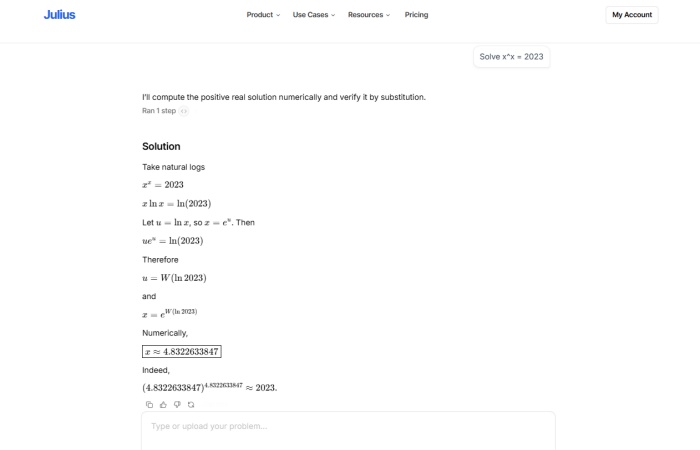 julius ai chat board