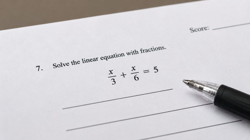 Linear Equations With Fractions