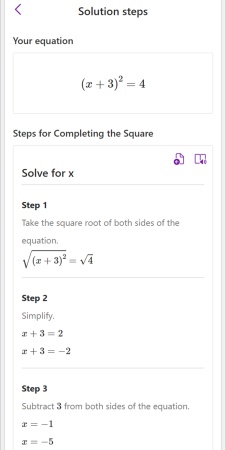 onenote solve equation